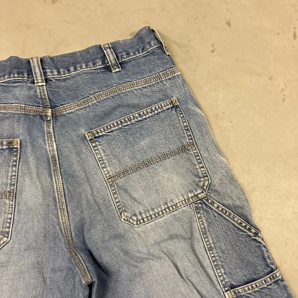 vintage faded open trails carpenter cargo jeans 34x32
